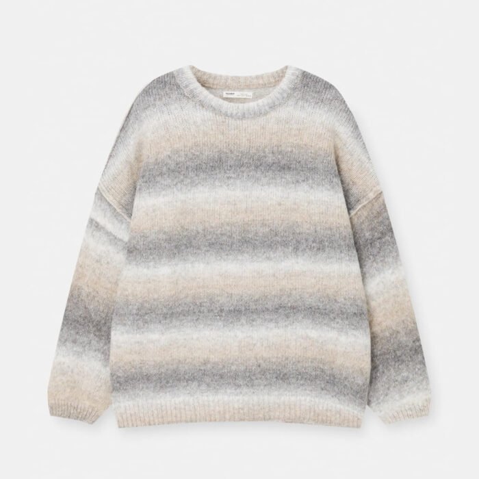 Space dye knit sweater